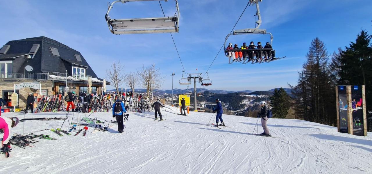 Pistenblume Apartment - Skipiste, Stadtzentrum Winterberg Dış mekan fotoğraf